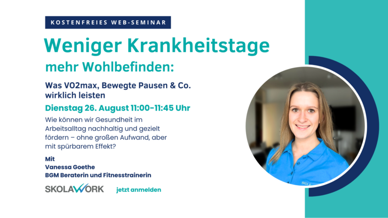 Weniger Krankheitstage im Unternehmen